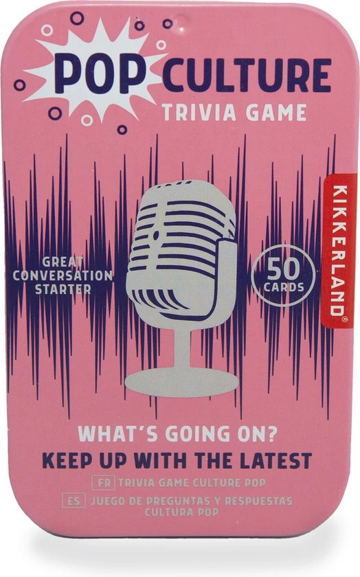 Kikkerland Pop Culture Trivia - Pubquiz - 50 Vragen - Spel Voor Onderweg 3 Kikkerland Pop Culture Trivia - Pubquiz - 50 Vragen - Spel Voor Onderweg