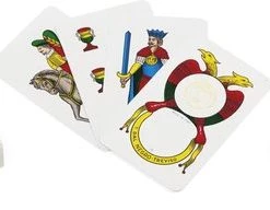 Dal Negro Speelkaarten Napoletane 82 Mm Pvc Rood 40-delig