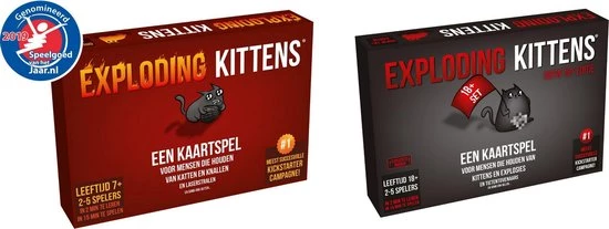 Merkloos Spellenbundel - Kaartspel - 2 Stuks - Exploding Kittens & Exploding Kittens NSFW (18+) 3 Merkloos Spellenbundel - Kaartspel - 2 Stuks - Exploding Kittens & Exploding Kittens NSFW (18+)