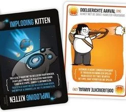 Merkloos Spellenbundel - Kaartspel - 2 Stuks - Exploding Kittens NFSW NL (18+) & Imploding Kittens NL -Goedkope kaartspellen winkel 550x220