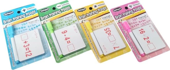 ZaciaToys Educatief Kaartspel - Leerspel - Leren Rekenen - Denksport - Educatieve Kaartspellen - Flashkaart - Geheugenkaart - Flitskaart 4 Stuks - Optellen - Aftrekken - Delen - Vermenigvuldigen 3 ZaciaToys Educatief Kaartspel - Leerspel - Leren Rekenen - Denksport - Educatieve Kaartspellen - Flashkaart - Geheugenkaart - Flitskaart 4 Stuks - Optellen - Aftrekken - Delen - Vermenigvuldigen