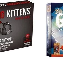 999 Games Spellenbundel - Kaartspel - 2 Stuks - Exploding Kittens NSFW (18+) & Vlotte Geesten
