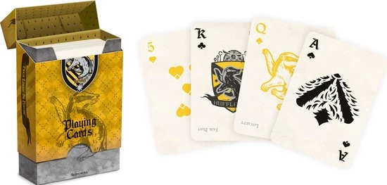 Cartamundi Speelkaarten Harry Potter Huffelpuf Geel/zwart 5 Cartamundi Speelkaarten Harry Potter Huffelpuf Geel/zwart - Afbeelding 3