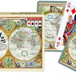 Piatnik World Map Speelkaarten - Double Deck