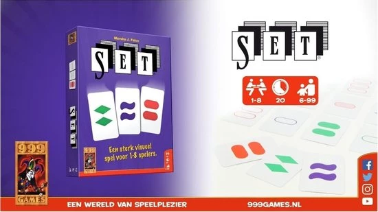Merkloos Spellenbundel - Kaartspel - 2 Stuks - SET! & Valse Motten 6 Merkloos Spellenbundel - Kaartspel - 2 Stuks - SET! & Valse Motten - Afbeelding 4