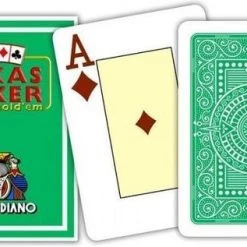 Merkloos Modiano Poker Speelkaarten Groen 2 Index -Goedkope kaartspellen winkel 550x317 4