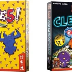 Merkloos Spellenbundel - Kaartspellen - 2 Stuks - Take 5! & Clever