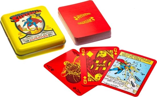 Cartamundi Speelkaarten Superman Aluminium/karton Geel/rood 5 Cartamundi Speelkaarten Superman Aluminium/karton Geel/rood - Afbeelding 3