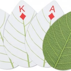 Kikkerland Huckleberry Leaf Cards - Speelkaarten In De Vorm Van Een Blad - In En Handig Meeneem Blikje - Kinderspeelgoed -Goedkope kaartspellen winkel 550x353 4