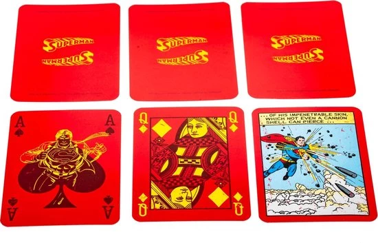 Cartamundi Speelkaarten Superman Aluminium/karton Geel/rood 6 Cartamundi Speelkaarten Superman Aluminium/karton Geel/rood - Afbeelding 4