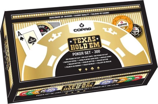 Luxe Pokerset 300 Chips (14 Gram) Plastic Pokerkaarten Houten Koffer Copag - Cartamundi 9 Luxe Pokerset 300 Chips (14 Gram) Plastic Pokerkaarten Houten Koffer Copag - Cartamundi - Afbeelding 7