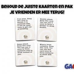 Gagato Drankspel - These Cards Will Get You Drunk & These Cards Will Get You Drunk Too - Inclusief Shot Dispenser Grijs - Inclusief Shotglaasjes - Inclusief Dobbelsteen - Kaartspel - Set Kaarten -Goedkope kaartspellen winkel 550x361 15