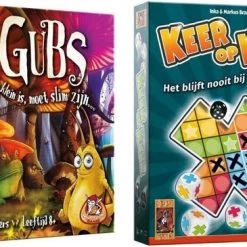 Merkloos Spellenset - 2 Stuks - Kaartspel - Gubs & Keer Op Keer