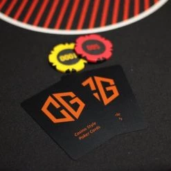 Luxe Poker Kaarten - Poker - 4 X Kaarten - 4 Sets - Cave & Garden - Speel Kaarten - Oranje - Zwart - Kaartspel - Professionele Kaarten - -Goedkope kaartspellen winkel 550x366 29