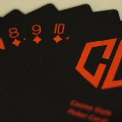 Luxe Poker Kaarten - Poker - 4 X Kaarten - 4 Sets - Cave & Garden - Speel Kaarten - Oranje - Zwart - Kaartspel - Professionele Kaarten - -Goedkope kaartspellen winkel 550x366 31