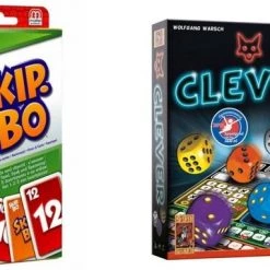 999 Games Spellenbundel - Kaartspel - 2 Stuks - Skip-Bo & Clever