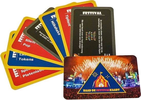 Raad De Kaart Het Festival Kaartspel | Raad De Festivalkaart In 30 Seconde 5 Raad De Kaart Het Festival Kaartspel | Raad De Festivalkaart In 30 Seconde - Afbeelding 3