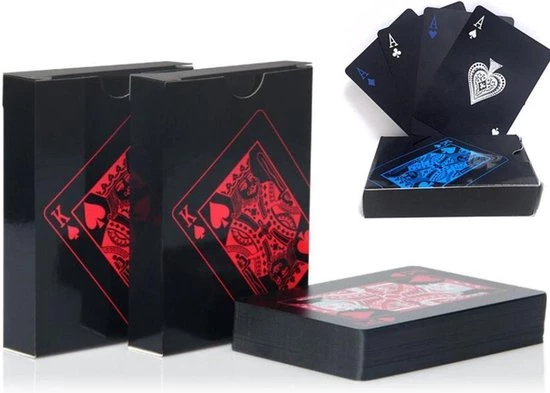 Twolar 2 PACK Speelkaarten Waterdicht - Speelkaarten - Volwassenen - Poker Kaarten - Luxe Blauw & Rood 7 Twolar 2 PACK Speelkaarten Waterdicht - Speelkaarten - Volwassenen - Poker Kaarten - Luxe Blauw & Rood - Afbeelding 5