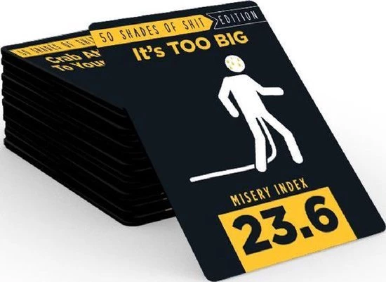 Goliath Shit Happens 50 Shades Of Shit 18+ - Engelstalig Kaartspel - Partyspel - Rangschik Ongewenste Situaties! 5 Goliath Shit Happens 50 Shades Of Shit 18+ - Engelstalig Kaartspel - Partyspel - Rangschik Ongewenste Situaties! - Afbeelding 3