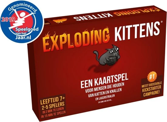 Merkloos Spellenbundel - Kaartspel - 2 Stuks - Exploding Kittens & Exploding Kittens NSFW (18+) 4 Merkloos Spellenbundel - Kaartspel - 2 Stuks - Exploding Kittens & Exploding Kittens NSFW (18+) - Afbeelding 2