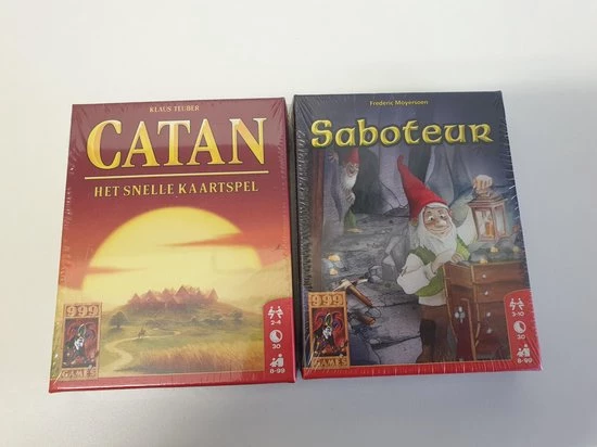 999 Games Catan Het Snelle Kaartspel + Saboteur Kaartspel Pakket 3 999 Games Catan Het Snelle Kaartspel + Saboteur Kaartspel Pakket