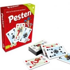 Merkloos Familie Spel Pesten - Rood - Kaartspel - 2 Tot 8 Spelers - 6+