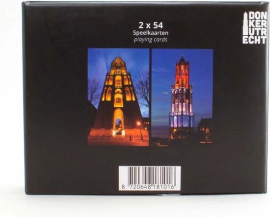 Donker Utrecht - Speelkaarten / Spelkaarten / Kaartspel - 2 X 54 Domtoren Kaarten In Luxe Kartonnen Bewaardoos Met Schuiflade - Bridge Formaat 4 Donker Utrecht - Speelkaarten / Spelkaarten / Kaartspel - 2 X 54 Domtoren Kaarten In Luxe Kartonnen Bewaardoos Met Schuiflade - Bridge Formaat - Afbeelding 2