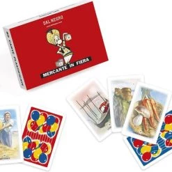 Dal Negro Kaartspel Mercante In Fiera 6,6 Cm Karton Rood 40 Stuks