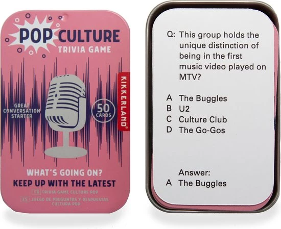 Kikkerland Pop Culture Trivia - Pubquiz - 50 Vragen - Spel Voor Onderweg 6 Kikkerland Pop Culture Trivia - Pubquiz - 50 Vragen - Spel Voor Onderweg - Afbeelding 4