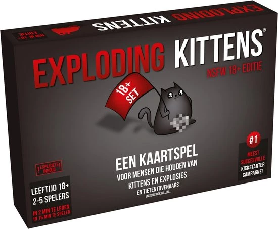 Merkloos Spellenbundel - Kaartspel - 2 Stuks - Exploding Kittens & Exploding Kittens NSFW (18+) 8 Merkloos Spellenbundel - Kaartspel - 2 Stuks - Exploding Kittens & Exploding Kittens NSFW (18+) - Afbeelding 6