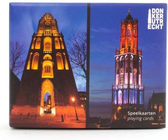 Donker Utrecht - Speelkaarten / Spelkaarten / Kaartspel - 2 X 54 Domtoren Kaarten In Luxe Kartonnen Bewaardoos Met Schuiflade - Bridge Formaat 5 Donker Utrecht - Speelkaarten / Spelkaarten / Kaartspel - 2 X 54 Domtoren Kaarten In Luxe Kartonnen Bewaardoos Met Schuiflade - Bridge Formaat - Afbeelding 3