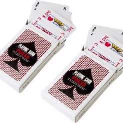 Merkloos Speelkaarten - 2 Luxe Doosjes - 56 Geplastificeerde Kaarten - Voor Links En Rechtshandigen - Gratis Verzonden