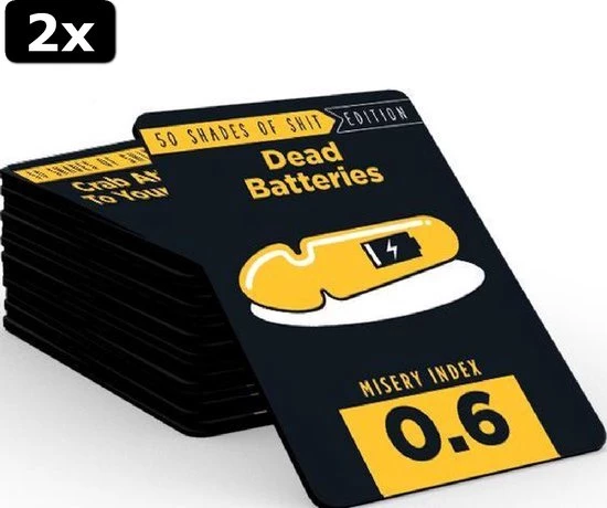 Goliath 2x Shit Happens 50 Shades Of Shit 18+ - Engelstalig Kaartspel - Partyspel - Rangschik Ongewenste Situaties! 5 Goliath 2x Shit Happens 50 Shades Of Shit 18+ - Engelstalig Kaartspel - Partyspel - Rangschik Ongewenste Situaties! - Afbeelding 3