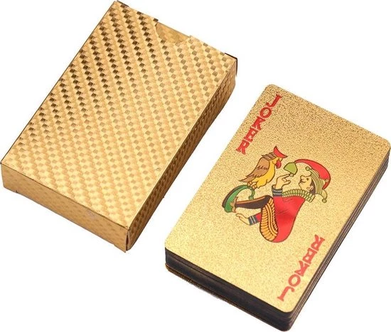 Merkloos Game Dek Goudfolie Poker Set Plastic Magic Card Waterdicht Kaarten Magic 24K Gold Speelkaarten Poker 10 Merkloos Game Dek Goudfolie Poker Set Plastic Magic Card Waterdicht Kaarten Magic 24K Gold Speelkaarten Poker - Afbeelding 8