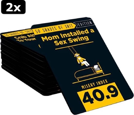 Goliath 2x Shit Happens 50 Shades Of Shit 18+ - Engelstalig Kaartspel - Partyspel - Rangschik Ongewenste Situaties! 8 Goliath 2x Shit Happens 50 Shades Of Shit 18+ - Engelstalig Kaartspel - Partyspel - Rangschik Ongewenste Situaties! - Afbeelding 6