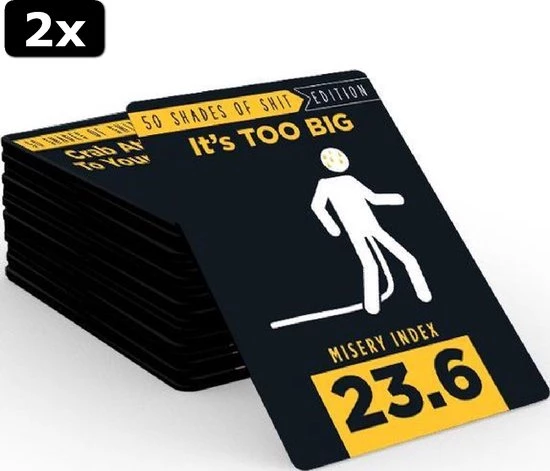 Goliath 2x Shit Happens 50 Shades Of Shit 18+ - Engelstalig Kaartspel - Partyspel - Rangschik Ongewenste Situaties! 4 Goliath 2x Shit Happens 50 Shades Of Shit 18+ - Engelstalig Kaartspel - Partyspel - Rangschik Ongewenste Situaties! - Afbeelding 2