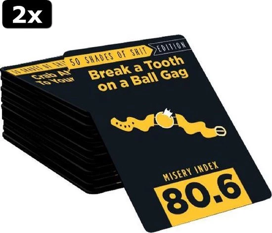 Goliath 2x Shit Happens 50 Shades Of Shit 18+ - Engelstalig Kaartspel - Partyspel - Rangschik Ongewenste Situaties! 7 Goliath 2x Shit Happens 50 Shades Of Shit 18+ - Engelstalig Kaartspel - Partyspel - Rangschik Ongewenste Situaties! - Afbeelding 5