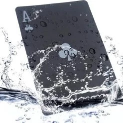 Skoop Universe Speelkaarten Set Waterbestendig Luxe Kaarten Plastic Kaarten Set Voor Poker Blauw Zwart -Goedkope kaartspellen winkel 550x482