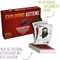 999 Games Spellenbundel - Kaartspel - 2 Stuks - Exploding Kittens & Valse Motten -Goedkope kaartspellen winkel 550x485 4