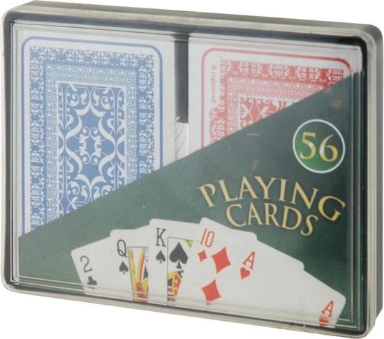 Free And Easy Speelkaarten 2 Sets Blauw/rood 3 Free And Easy Speelkaarten 2 Sets Blauw/rood