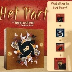 Merkloos Spellenbundel - Kaartspel - 2 Stuks - De Weerwolven Van Wakkerdam: Het Pact & Valse Motten -Goedkope kaartspellen winkel 550x495 4
