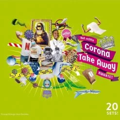 SpellenNel Het Echte Corona Take Away Kwartet - 20 Sets - XL - Coronakwartetspel - Coronakwartet -brievenbuscadeau