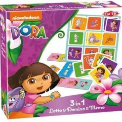 Tactic Dora 3 In1 Lotto, Domino & Memo -Goedkope kaartspellen winkel 550x527 2