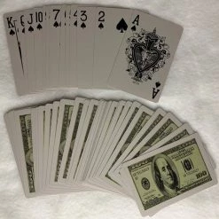 Merkloos Speelkaarten 100 Dollar Karton Gele Doos Pokerkaarten 100 Dollar Karton 100% Plastic Waterdicht 54 Stuks -Goedkope kaartspellen winkel 550x527