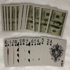 Merkloos Speelkaarten 100 Dollar Karton Gele Doos Pokerkaarten 100 Dollar Karton 100% Plastic Waterdicht 54 Stuks -Goedkope kaartspellen winkel 550x533