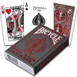 Speelkaarten Metalluxe Crimson Rider Back (Bicycle)