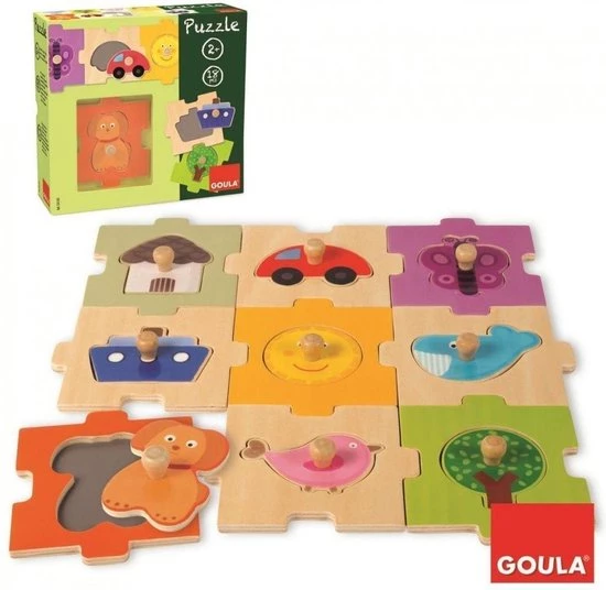 Goula Houten Puzzel - 18 Stukjes 6 Goula Houten Puzzel - 18 Stukjes - Afbeelding 4