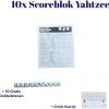 FG Yathzee Scoreblok 10 Stuks + 10 Dobbelstenen - Scoreblok - Spelletjes - Dobbelspel