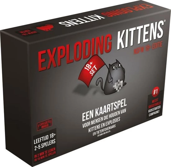 Nee Spel Exploding Kittens - 18+ 3 Nee Spel Exploding Kittens - 18+