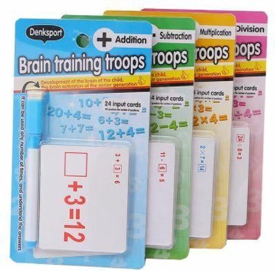 ZaciaToys Educatief Kaartspel - Leerspel - Leren Rekenen - Denksport - Educatieve Kaartspellen - Flashkaart - Geheugenkaart - Flitskaart 4 Stuks - Optellen - Aftrekken - Delen - Vermenigvuldigen 6 ZaciaToys Educatief Kaartspel - Leerspel - Leren Rekenen - Denksport - Educatieve Kaartspellen - Flashkaart - Geheugenkaart - Flitskaart 4 Stuks - Optellen - Aftrekken - Delen - Vermenigvuldigen - Afbeelding 4